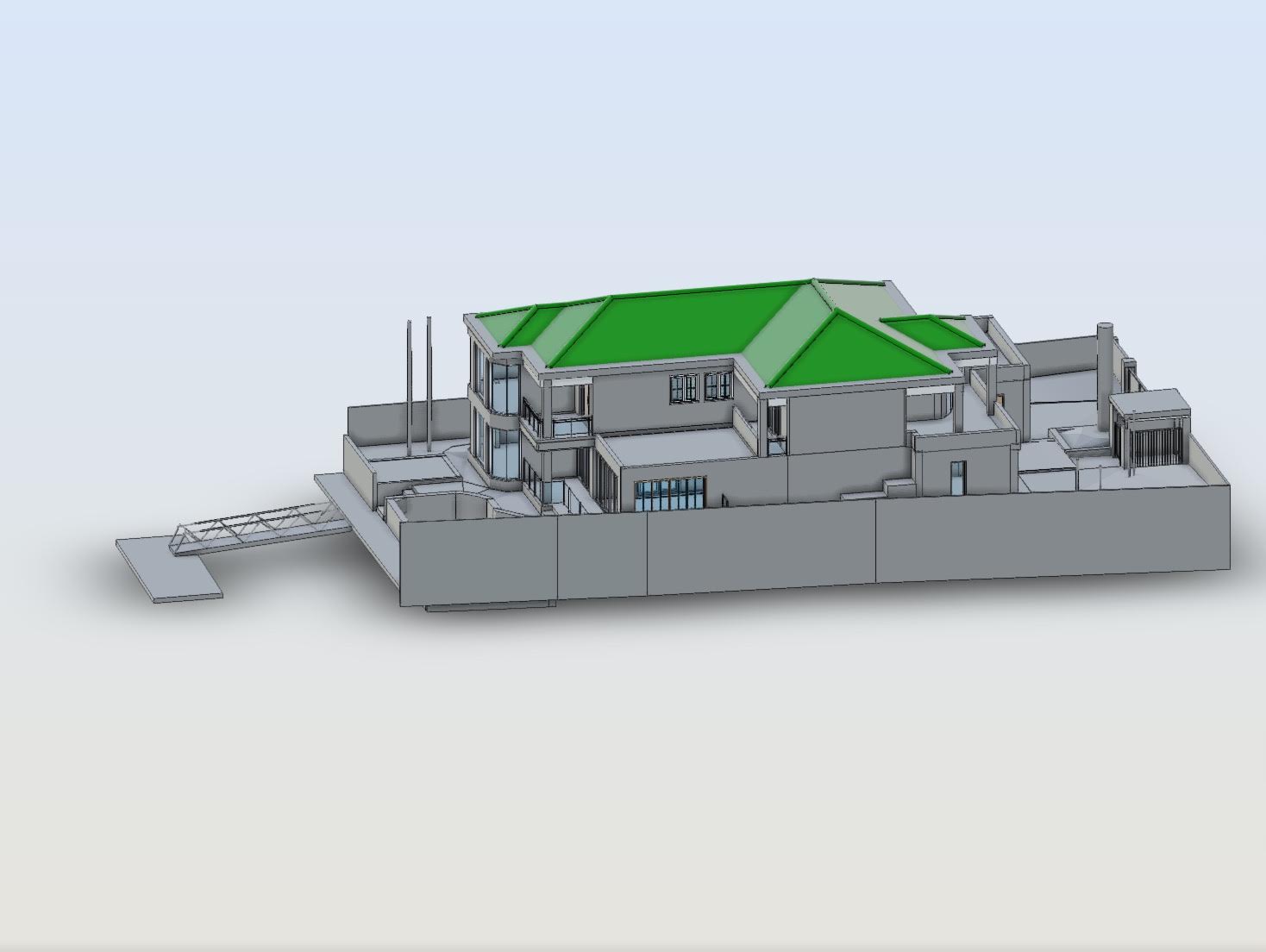 Scan-to-BIM spatial model